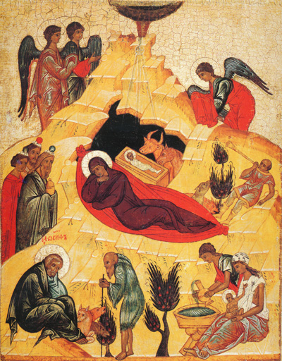Ikone der Geburt Jesu Christi